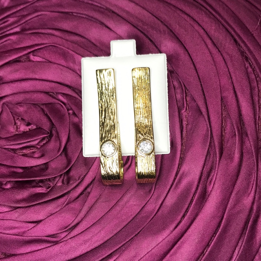 Hammered 14K Gold Earrings